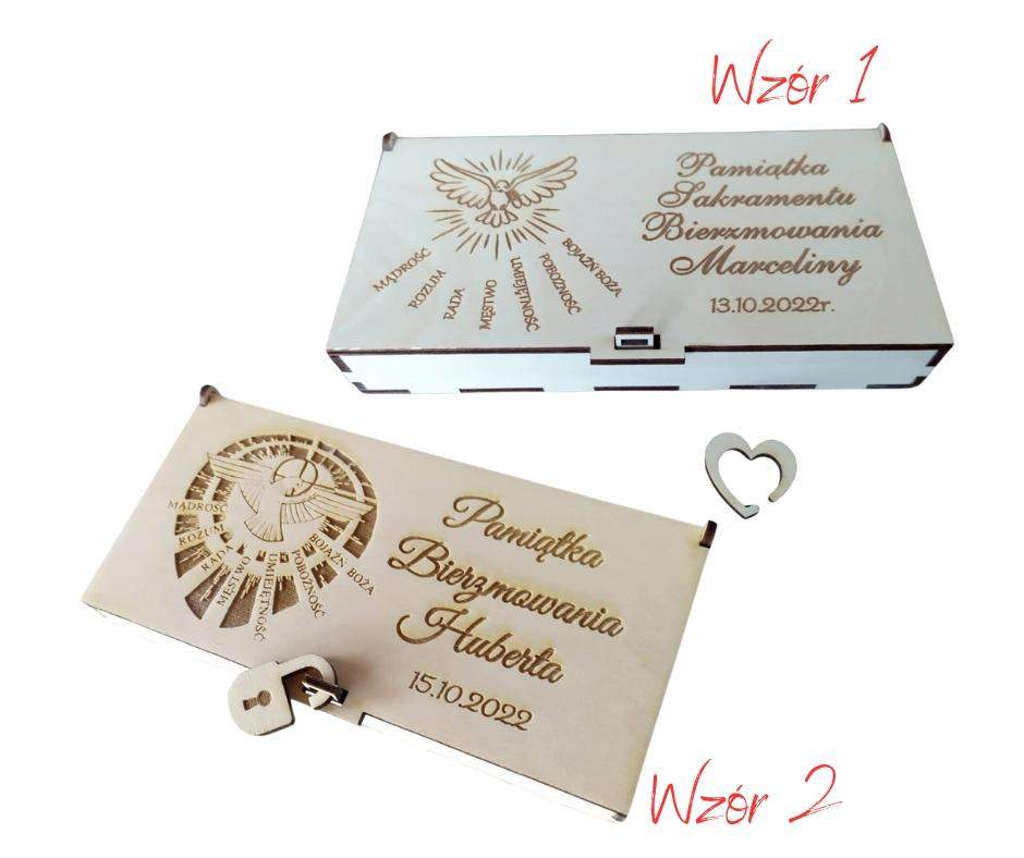 Pudełko na pieniądze Bierzmowanie 2 wzory!