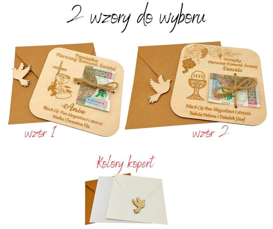 Bon na Komunię Świętą z dedykacją i życzeniami